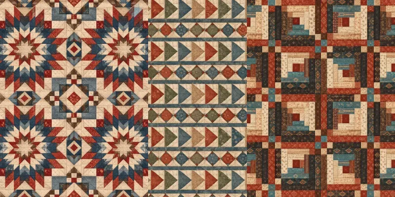Heritage Western Quilt Seamless Patterns generated by undefined