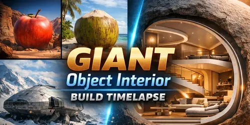 Giant Object Interior Build Timelapses generated by veo