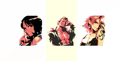 One Piece Charming Stylized Art Prints generated by midjourney