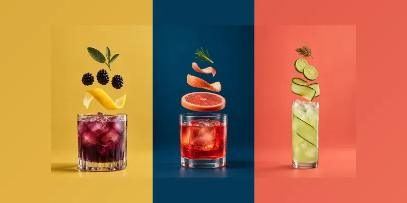 Exploded Cocktail Menu Posters