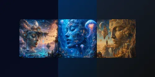 Surreal Cosmic Face Realms generated by chatgpt-image
