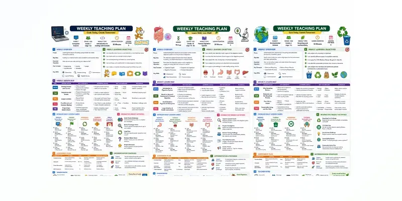 Visual Lesson Planners For Teachers generated by undefined