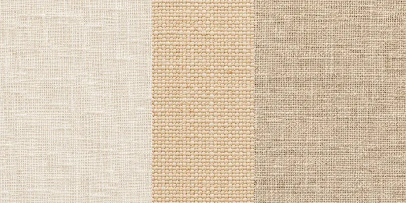 Natural Linen Fabric Weave Textures