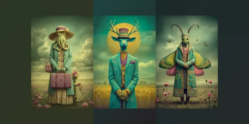 Dreamlike Animal Portraits generated by undefined