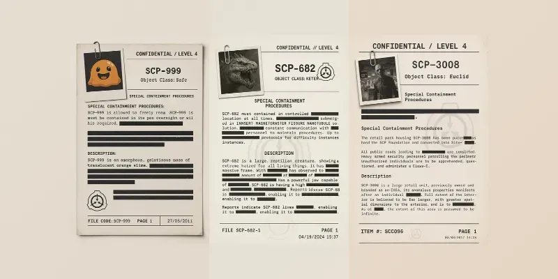 Classified Scp Foundation Documents generated by undefined