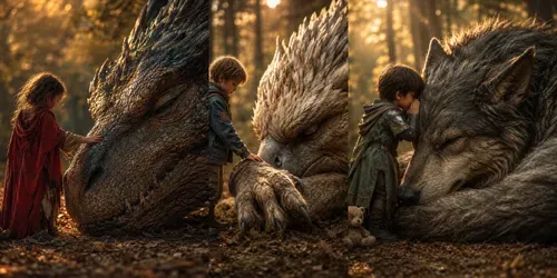 Gentle Giant Friendships generated by chatgpt-image