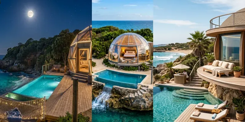 Luxury Dome Villas Cliffside Views generated by undefined