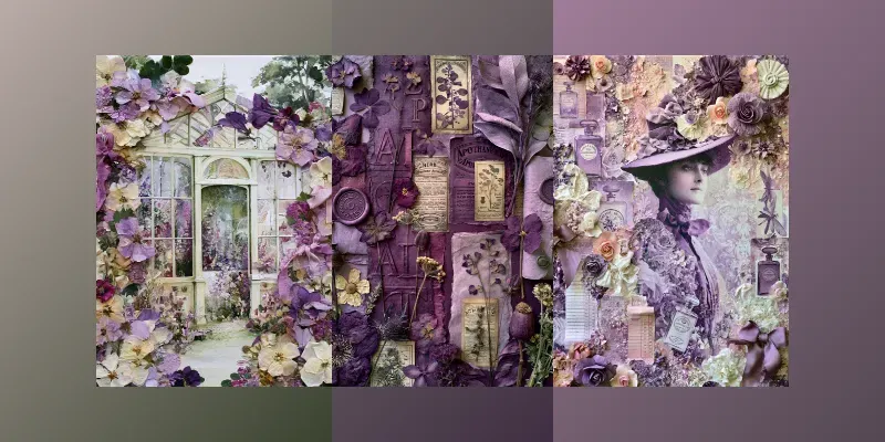 Amethyst Vintage Junk Journals generated by undefined