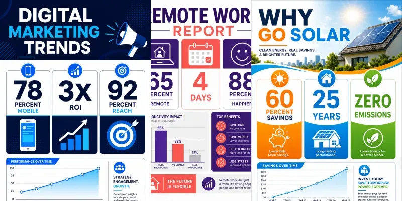 Modern Data Infographic Studios generated by undefined
