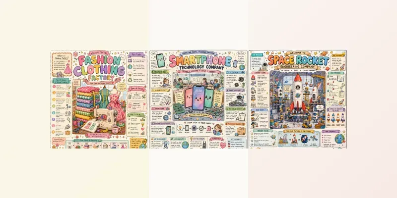 Cute Factory Learning Posters generated by undefined