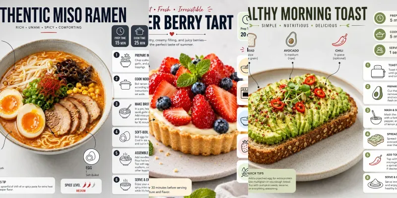 Pro Recipe Infographic Creators generated by undefined