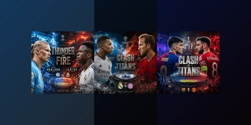 Epic Football Rivalry Posters generated by undefined