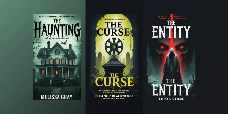 Book Cover Designs Fiction Horror Gothic generated by undefined