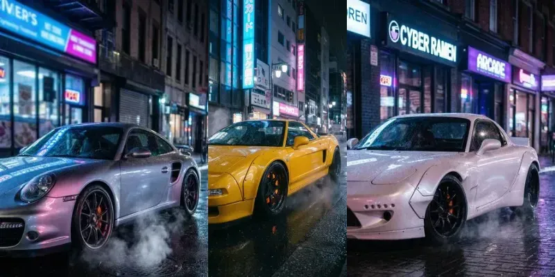 Cinematic Neon Night Auto Style generated by undefined