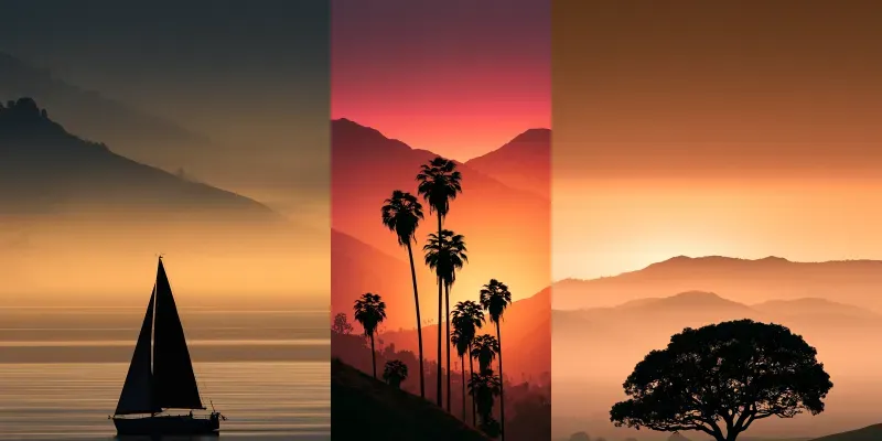 Minimalist Silhouette Phone Wallpapers generated by undefined