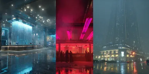 Cyberpunk City Environment Generator generated by midjourney