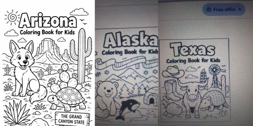 Kids Coloring Book Cover Generator generated by ideogram