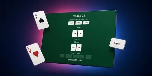 Vegas 21 Blackjack Table Builder generated by claude-agent