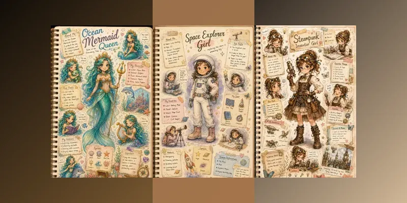 Scrapbook Character Journal Creators generated by undefined