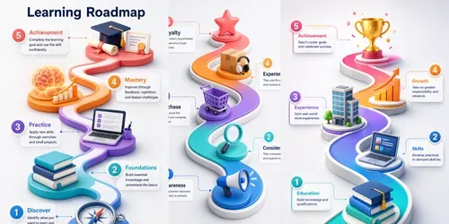 3D Career Journey Infographics generated by chatgpt-image