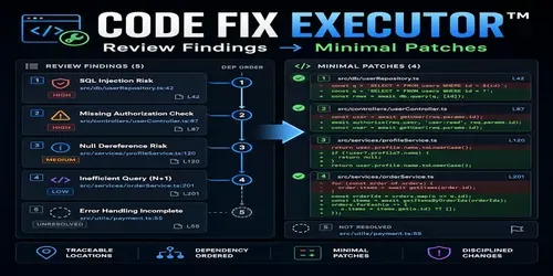 Code Fix Executor generated by claude-skill