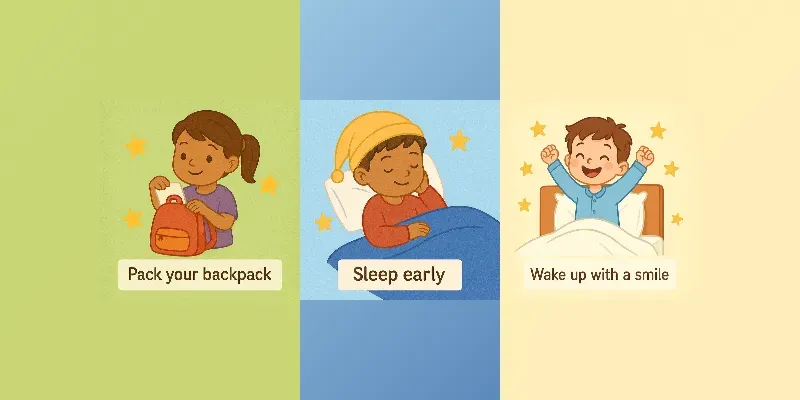 Happy Kids Daily Habits Flashcards generated by undefined