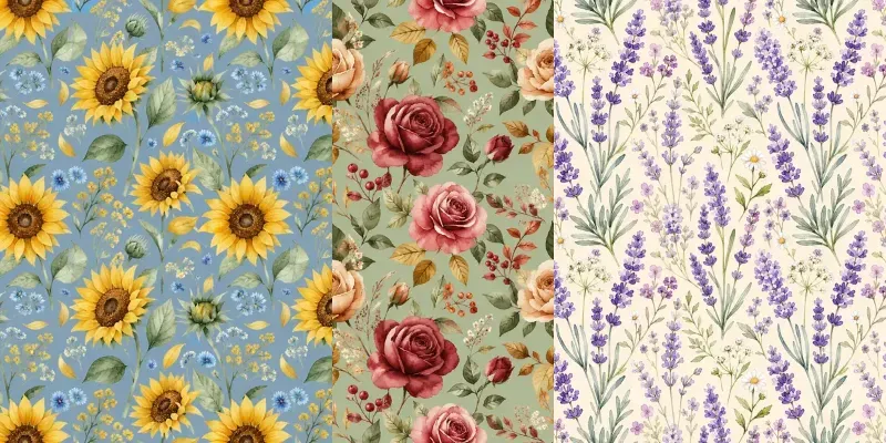 Seamless Botanical Wc Patterns generated by undefined