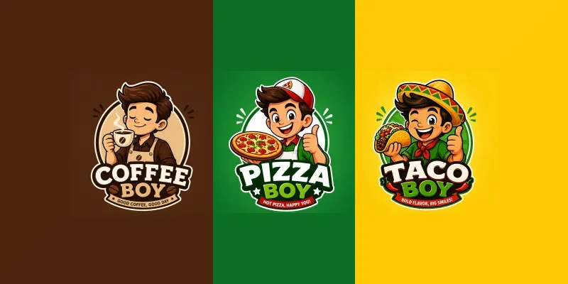 Highconverting Food Mascot Logos generated by undefined