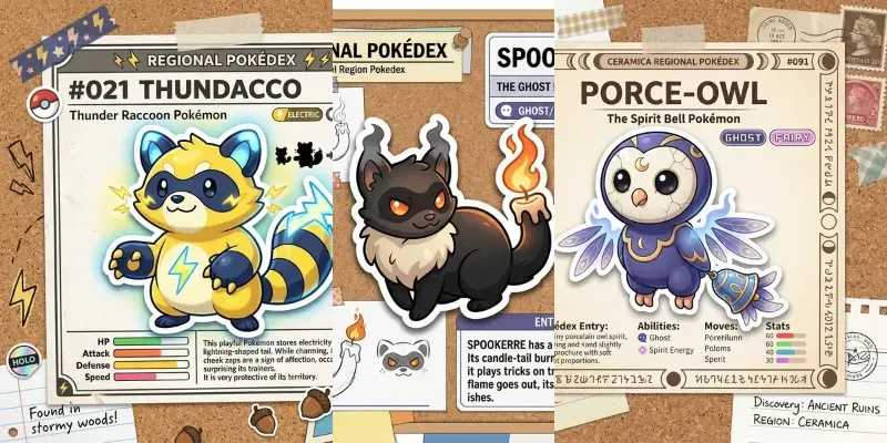 Highquality Fakemon Creature Designs generated by undefined