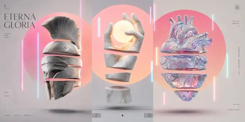 Surreal Fragmented Dream Posters generated by undefined