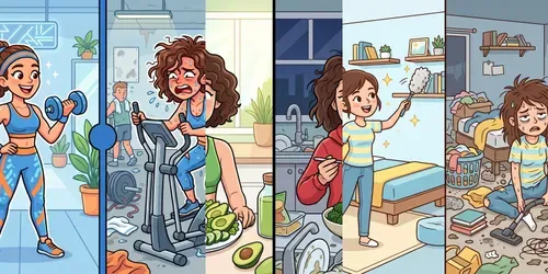 Expectation Vs Reality Cartoons generated by gemini-image