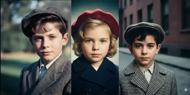 1950s American Cinema Kids generated by undefined