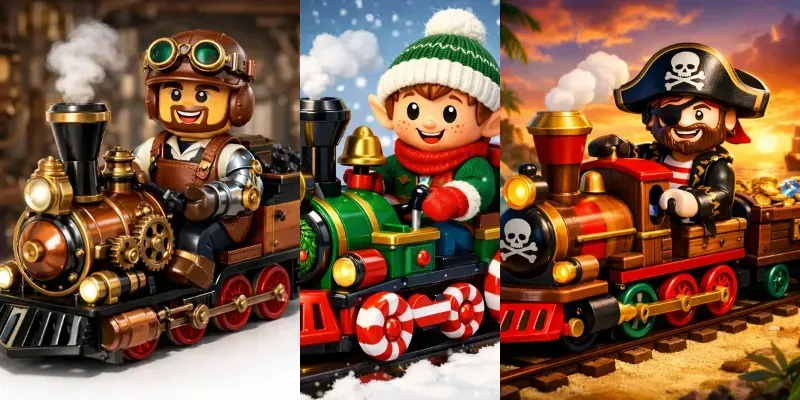 Toy Train Minifigures generated by undefined