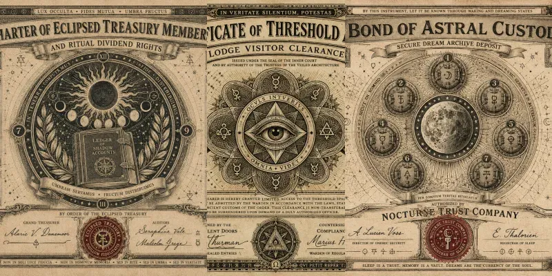Occult Security Certificate Art generated by undefined