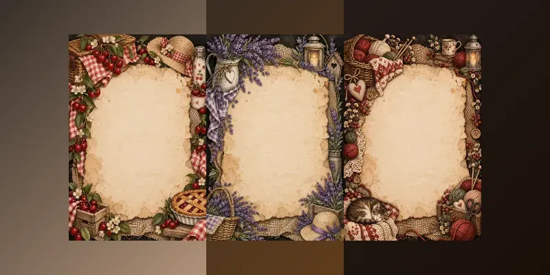 Vintage Rustic Stationery generated by undefined