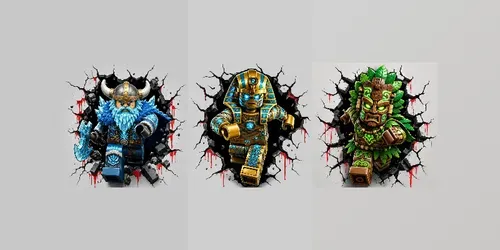 Epic Lego Horror Wall Breakers generated by chatgpt-image