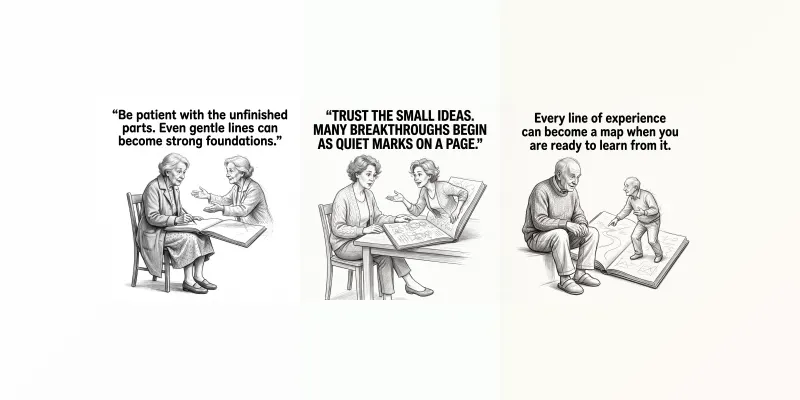 Advice From Your Sketchbook Selves generated by undefined