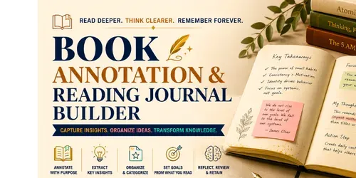 Book Annotation Reading Journal Agent generated by chatgpt-skill