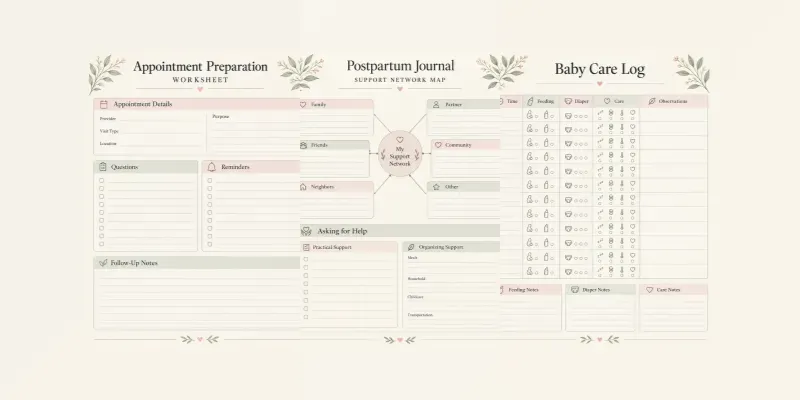 Postpartum Journal Printables