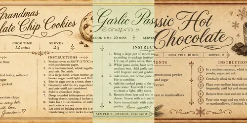 Vintage Recipe Card Generator generated by chatgpt-image