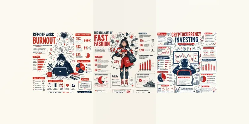 Editorial Doodle Infographics generated by undefined