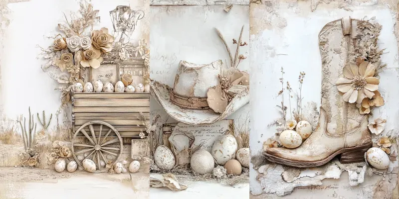 Western Easter Egg Junk Journals