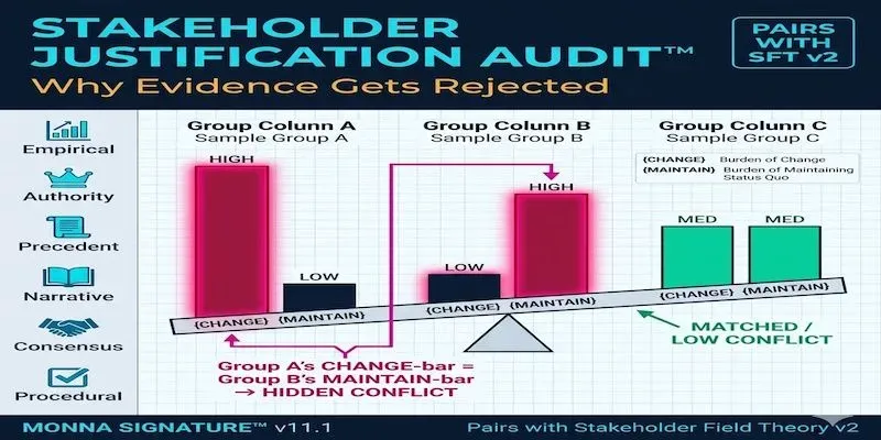 Stakeholder Justification Audit System generated by undefined