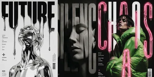 Brutalist Typography Fashion Posters generated by chatgpt-image