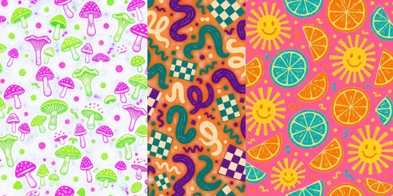 Dopamine Decor Maximalist Patterns generated by undefined