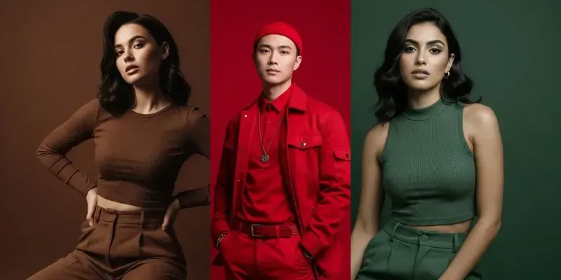 Minimal Monochromatic Studio Portraits generated by undefined