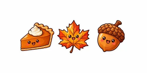 Thanksgiving Doodle Stickers generated by chatgpt-image