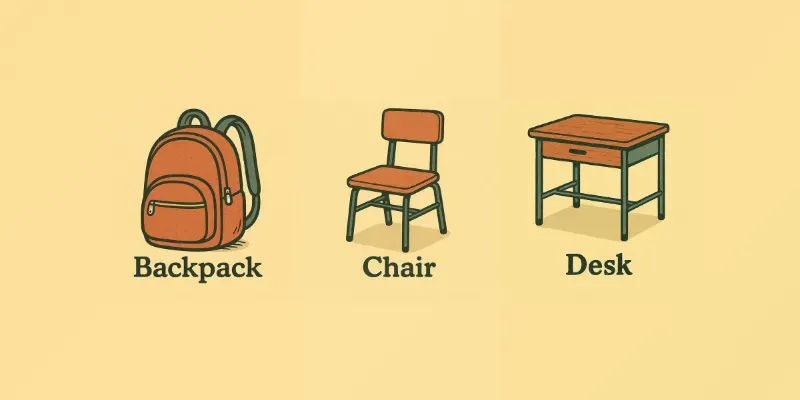 Retro Classroom Objects Flashcards generated by undefined