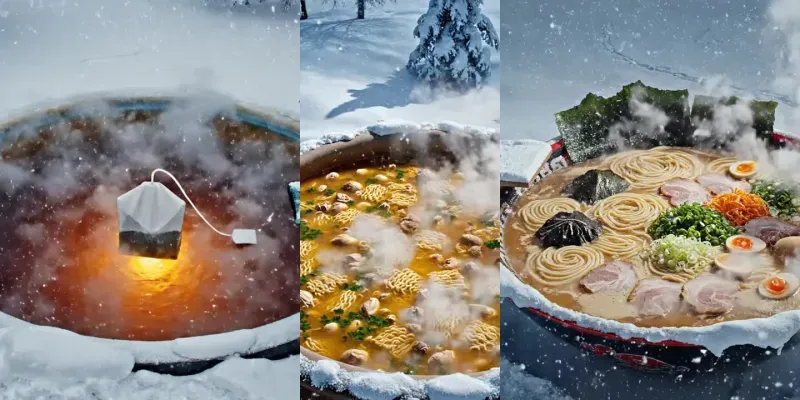 Diving Into Hot Drinks Or Soups generated by undefined