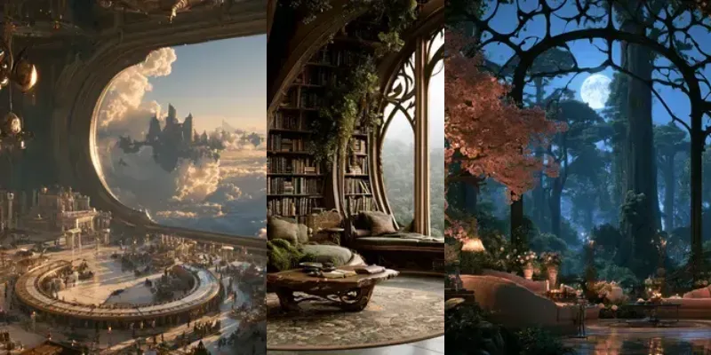 Cinematic Fantasy Interiors generated by undefined